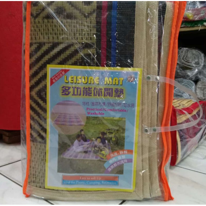 Tikar plastik leisure mat 3x3 - tikar lipat plastik tikar piknik