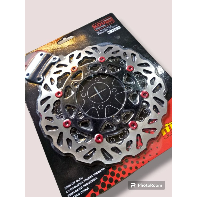 piringan disk lebar mx king copi PSM brake depan 300mm model KTC