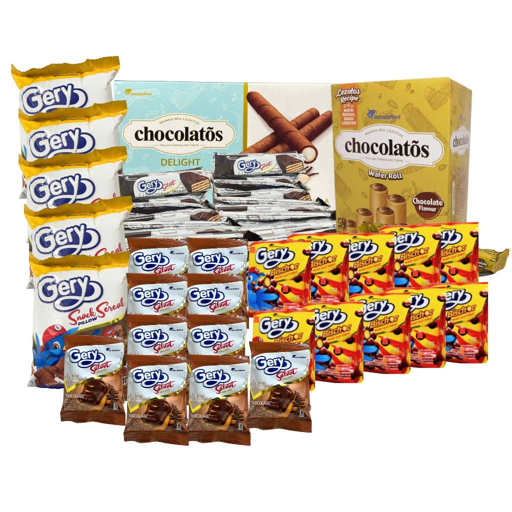 

[SPESIAL] Cemilan 74 Bungkus Snack Ulang Tahun Coklat Vanilla grosir murah kiloan