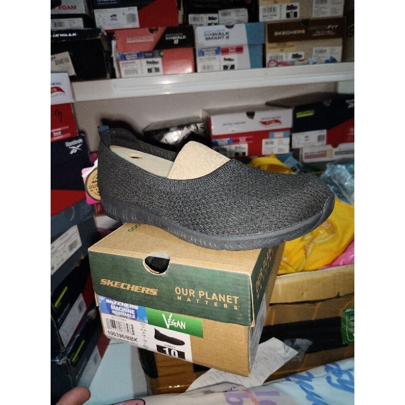 SKECHERS 100396 /BBK BE COOL WEEKEND FEELS size 40 atau 27cm skechers vegan