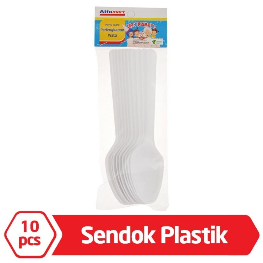 Alfamart Sendok Makan Plastik 10 pcs a