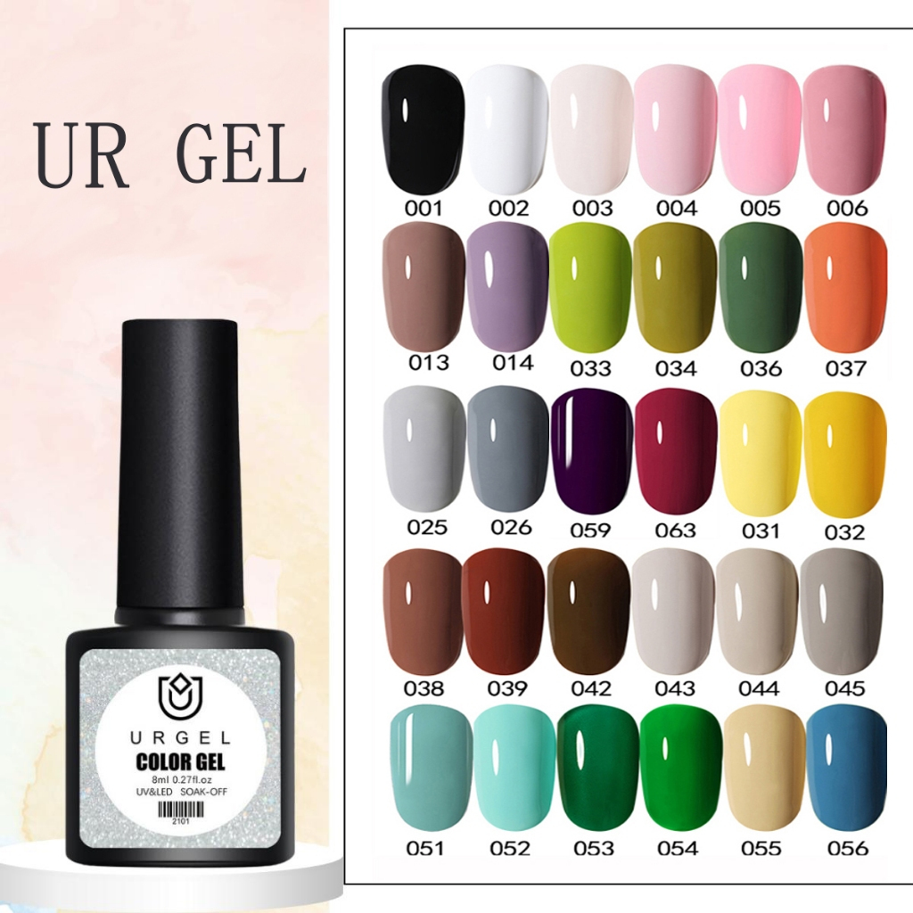 URGEL Nail Gel Polish UV LED Lamp /Nail Gel Polish 8ml menggunakan UV Led Lamp