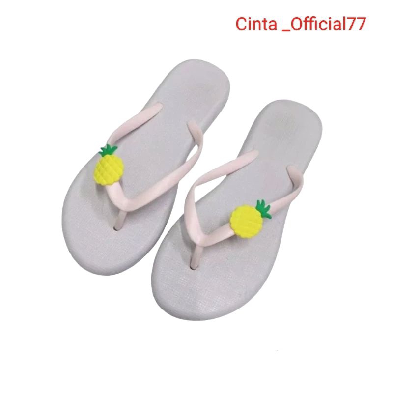 Cinta _Official77 -  Nanas sandal motif nanas sandal lucu karakter murah Cod