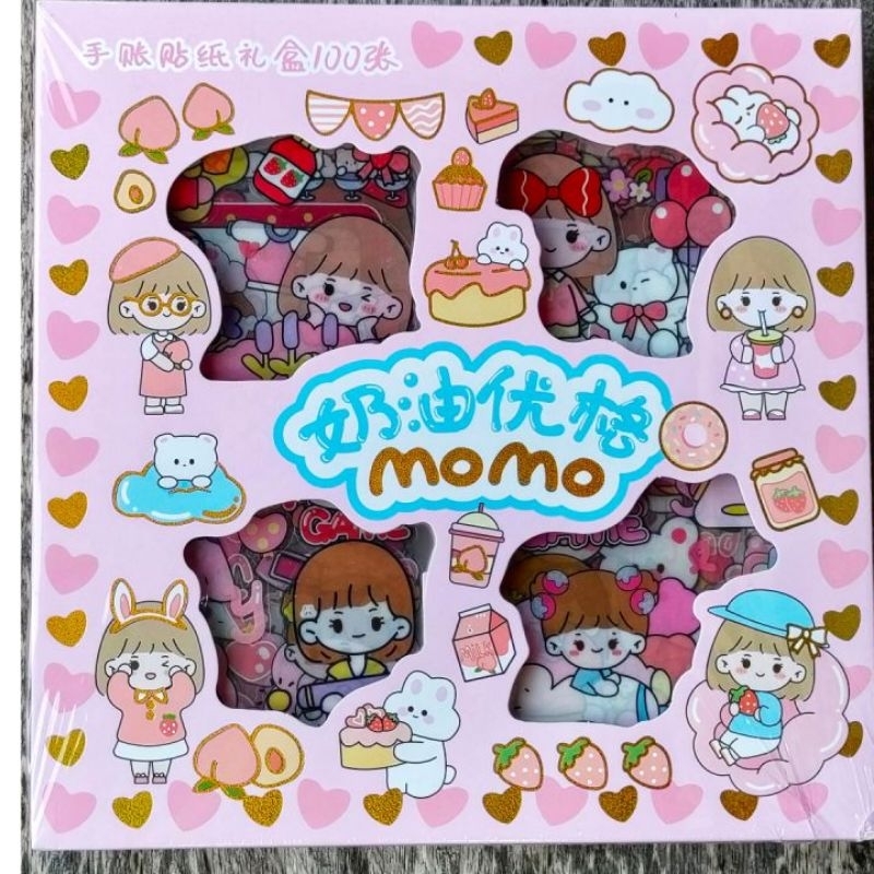 

momo sticker lucu