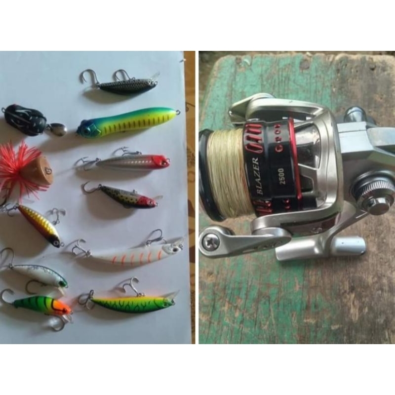 reel maguro blazer 2500 & lure borongan.