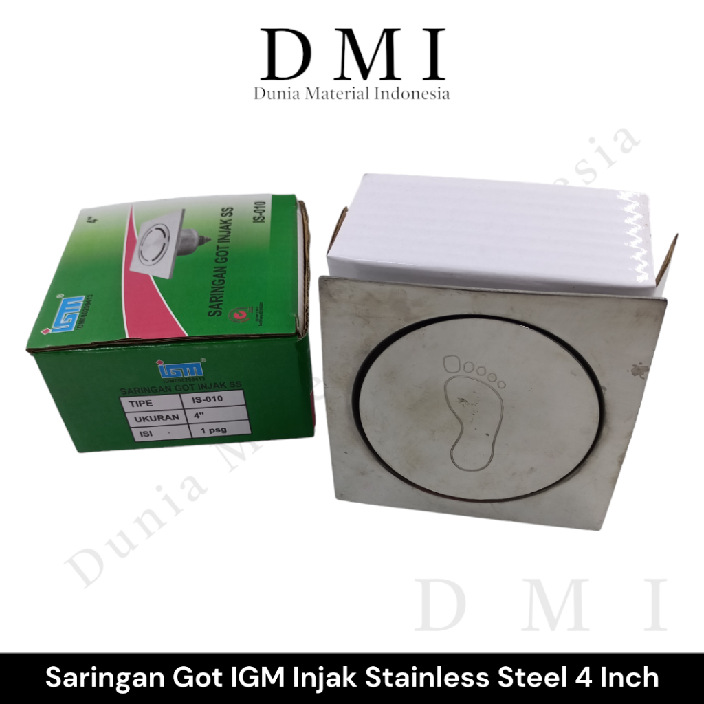Saringan Got IGM Injak 4 Inch SS | Saringan Pencet | Floor Drain (1PC)