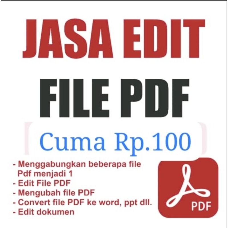 Jasa Edit PDF Dokumen Gambar File