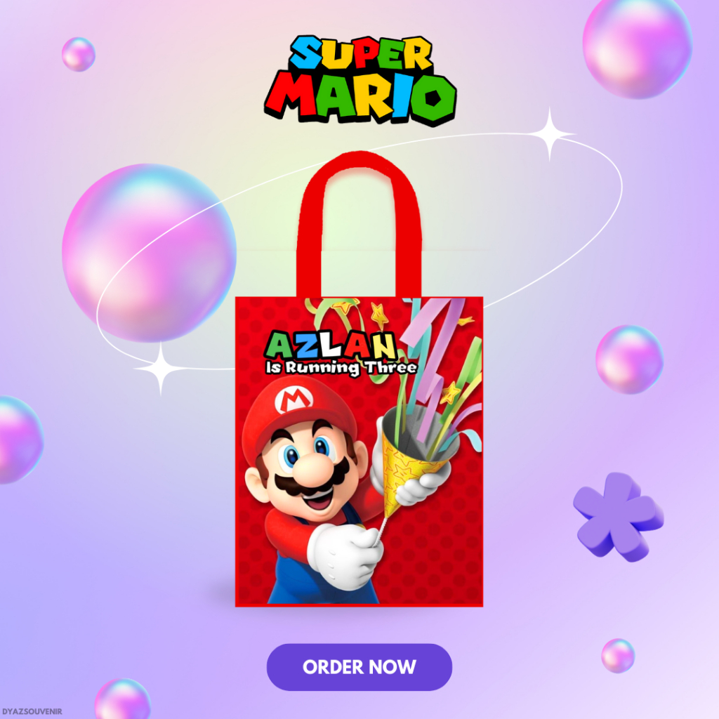 

Tas Ultah Super Mario Goodiebag New