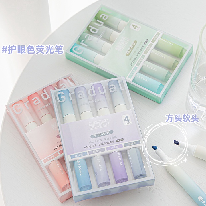 

1 SET ISI 4 HIGHLIGHTER WARNA PASTEL TERANG 1 SET STABILO HIGHLIGHTER WARNA PASTEL