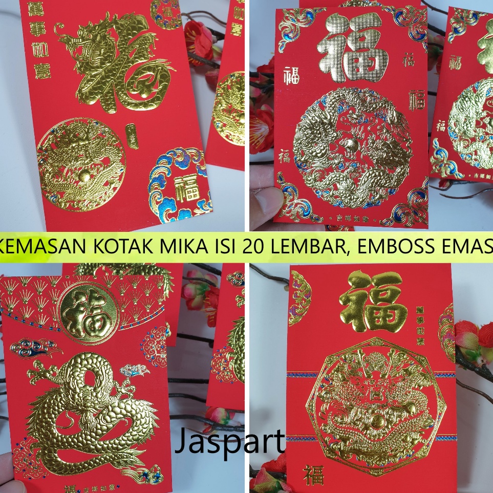 

Terbaru ANGPAO IMLEK KOTAK MIKA UKURAN MEDIUM SHIO NAGA READY MURAH 224 HONGBAO FUNGPAU