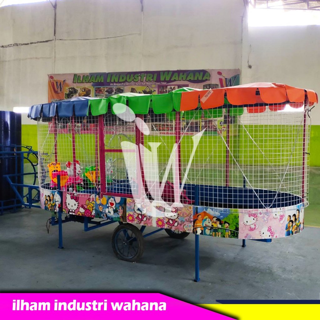 odong-odong mandi bola plat stiker 2 odong goyang