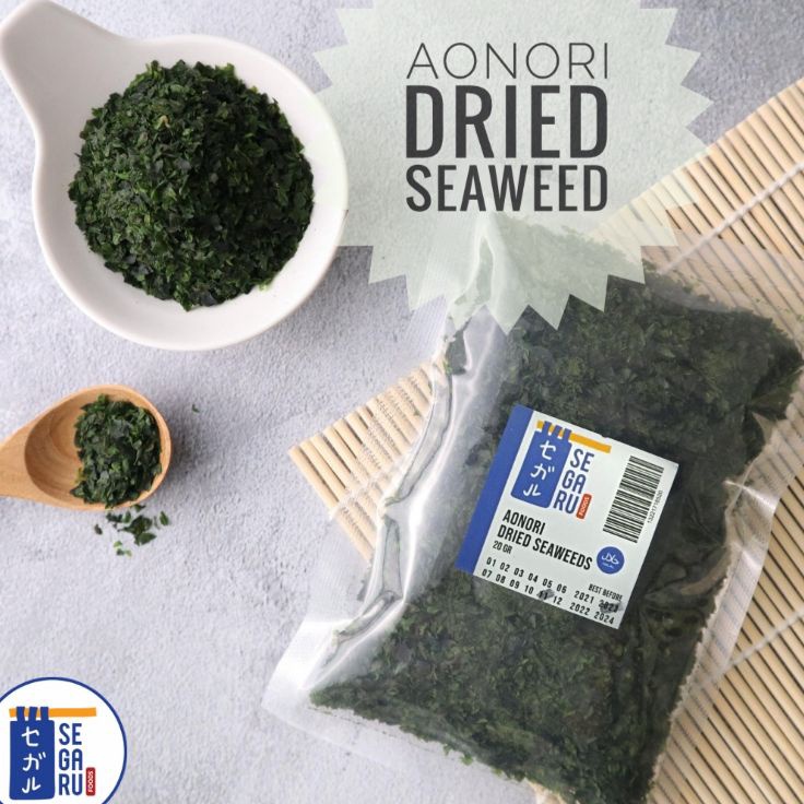 

Model Baru Aonori Dried Seaweed Taburan Takoyaki Bubuk Nori 2 gr