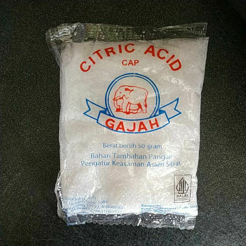 

Citrun/ asam sitrat Cap Gajah 50gr