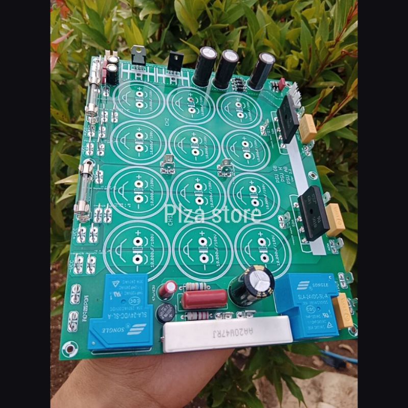 Pcb PSU 12 Elco Class GB lengkap Softstar+Simetris+Supply FAN Kipas double layer plus socket+Skun