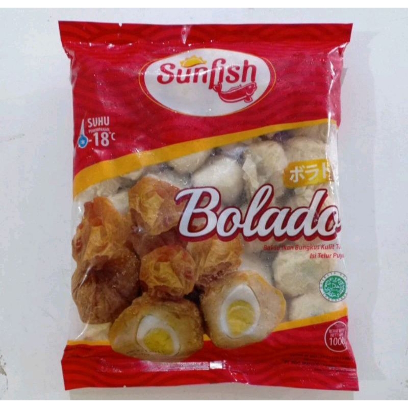 SUNFISH BALADO 1KG BAKSO IKAN ISI TELUR PUYUH