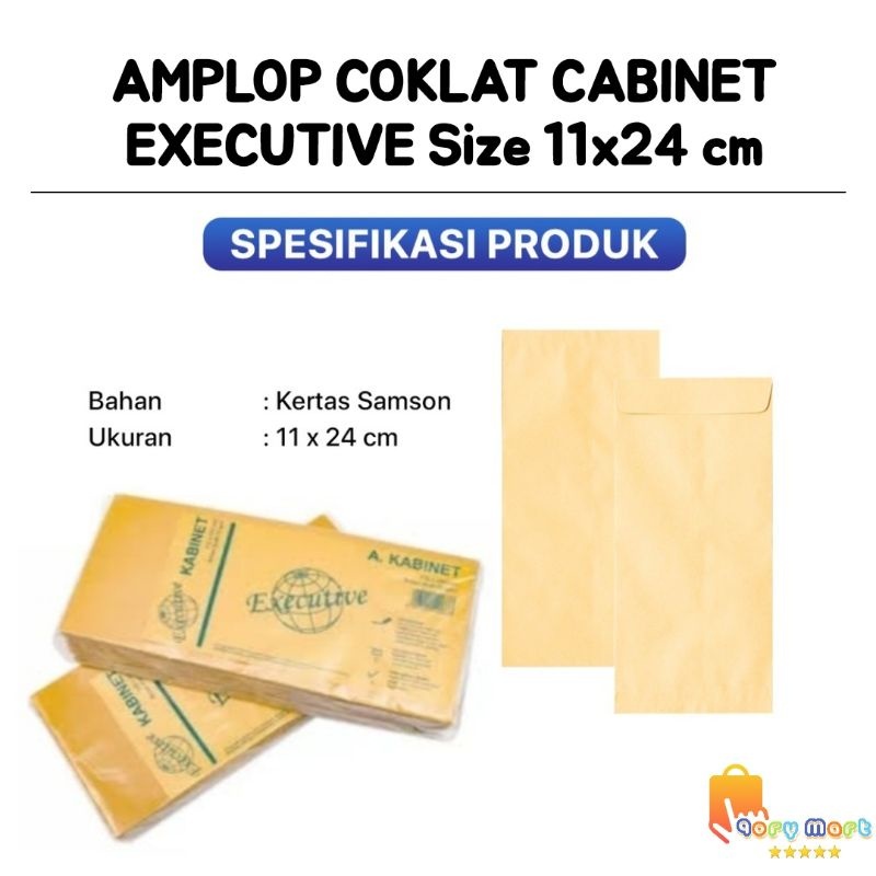 

AMPLOP COKLAT CABINET PER PACK