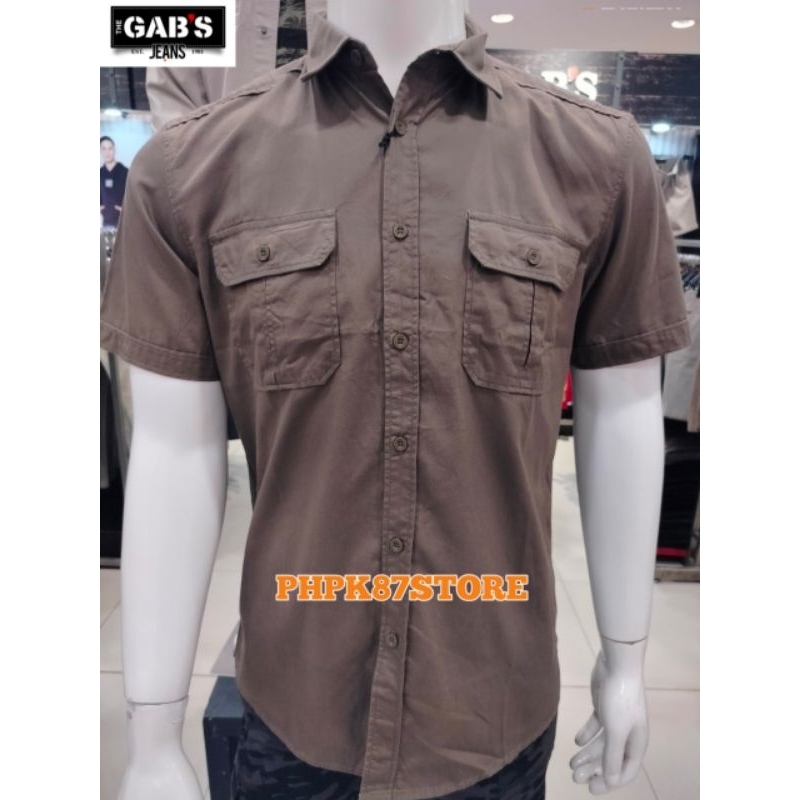 Kemeja pendek original merek gabs jeans