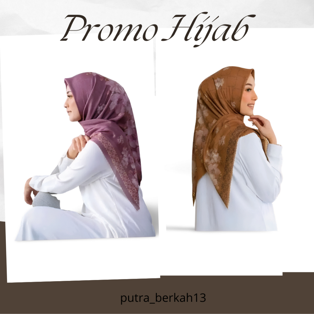 hijab segi empat voal  motif jilbab premium best Motif hl