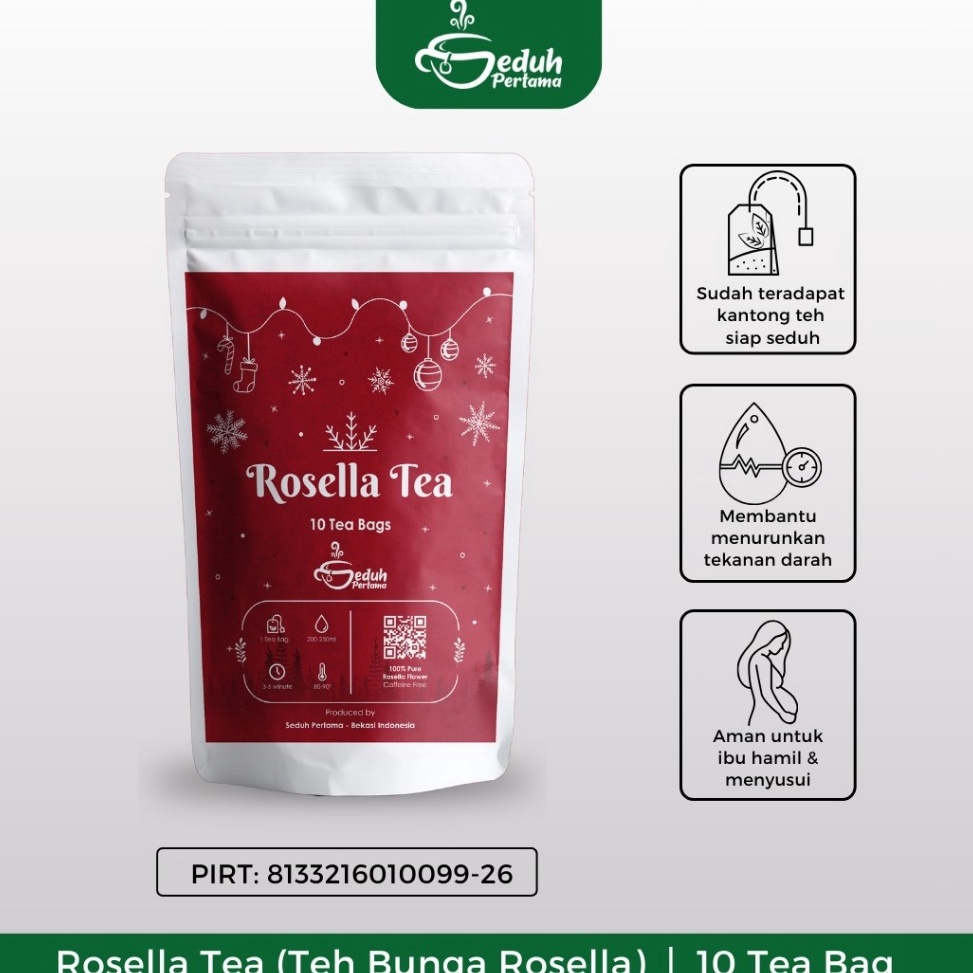 

PROMO ALE Seduh Pertama 1 Tea Bag Rosella Kering Teh Bunga Rosella Merah Kemasan Ekonomis Siap Seduh