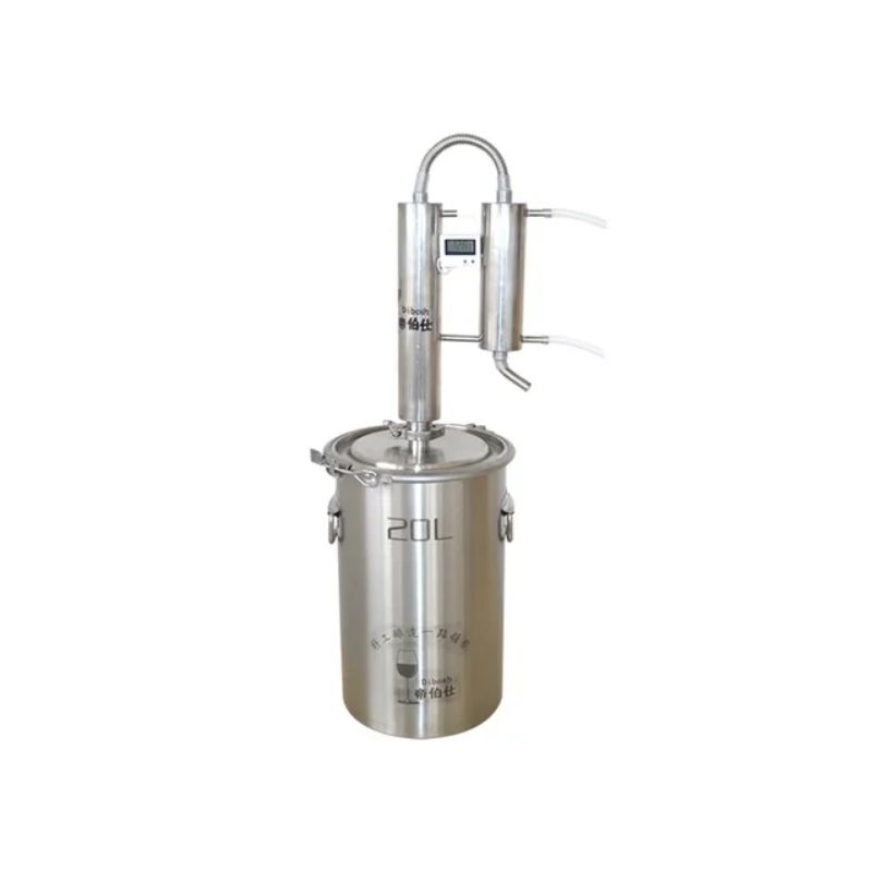 Panci Suling Alkohol 20 liter dengan Coil Tembaga/20L 304 Stainless Steel Alcohol Distiller, Bonus R