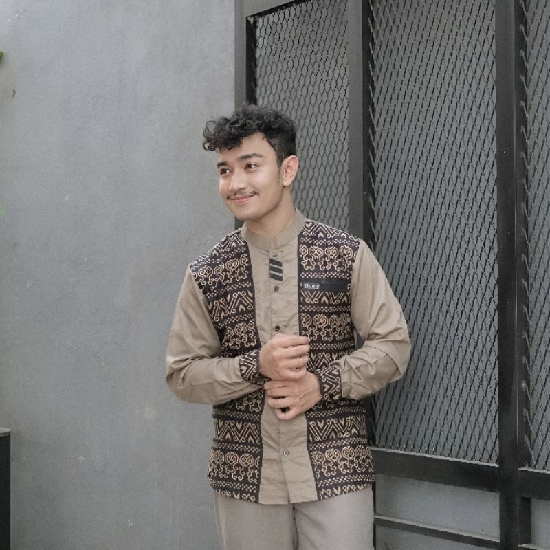 Baju Koko Batik Pria Lengan Panjang Motif Jarilist Baju Koko Hadroh Kemeja Koko Pria Koko Pria Lenga
