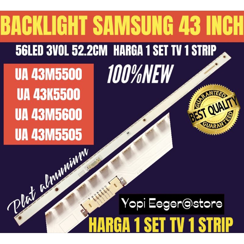 BACKLIGHT TV LCD LED SAMSUNG 43 INCH UA-43M5500- UA-43K5500 BACKLIGHT TV 43 INCH