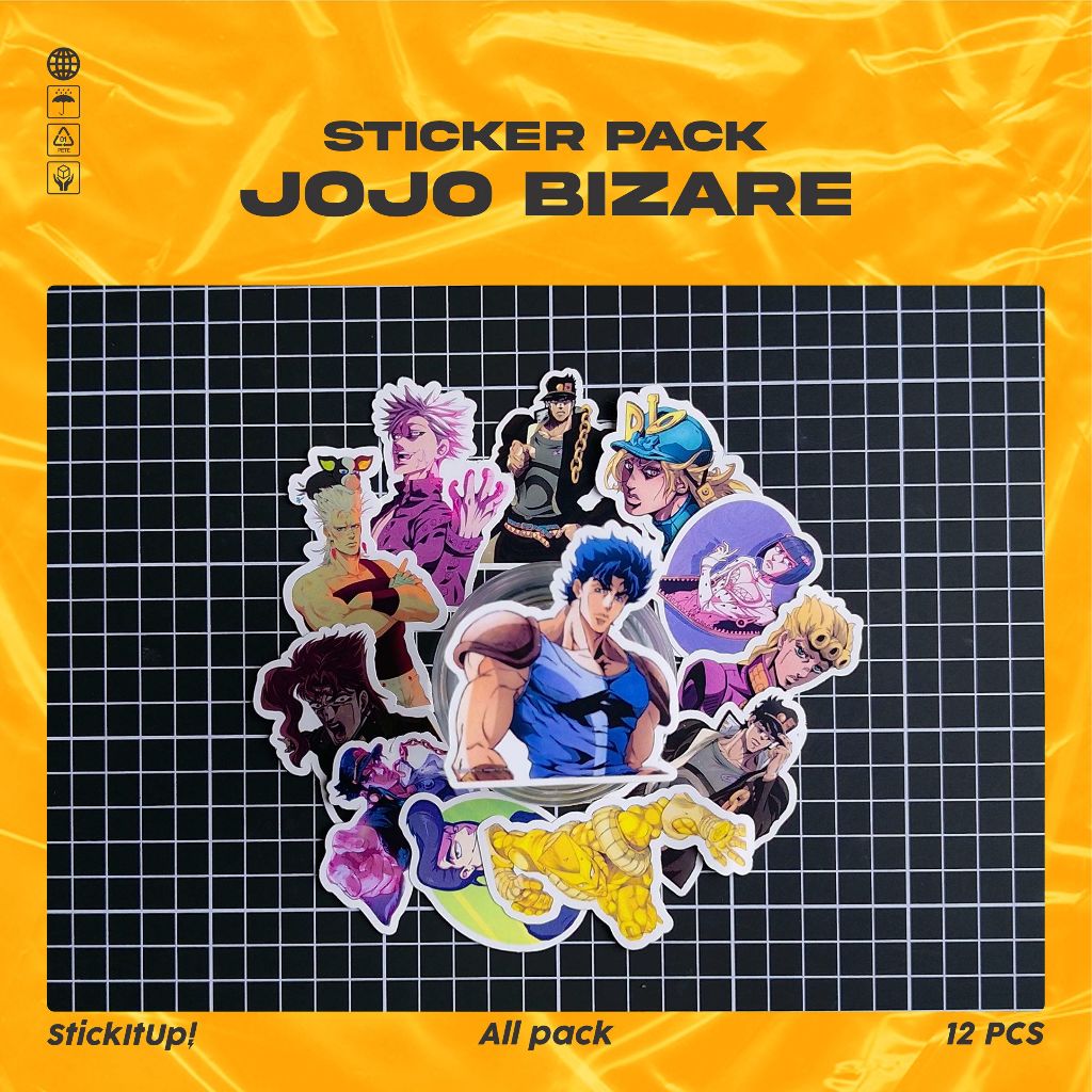 

COD✨ StickItUp Stiker Pack Anime Jojo's Bizarre Adventure Lucu Colorfull Keren Untuk Koper Laptop Skateboard