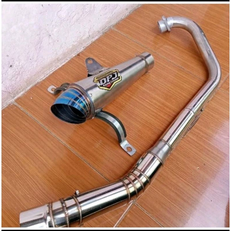 KNALPOT RACING DPJ JIKSAW UJUNG BLUE MEGAPRO TIGER CBR NEW KNALPOT RACING MEGAPRO KNALPOT TIGER VIXI