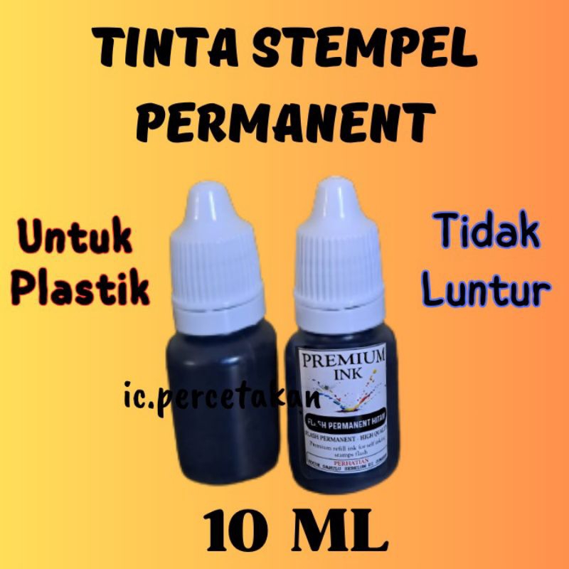 TINTA STAMPEL PERMANEN | TINTA UNTUK PLASTIK/GELAS CUP