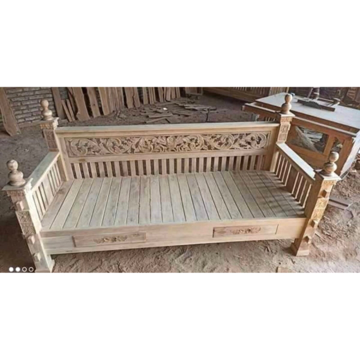 TERMURAH  RESBAN BANGKU JATI BANGKU TERAS  BANGKU PANJANG BALE BALE MINIMALIS BALE BALE JATI