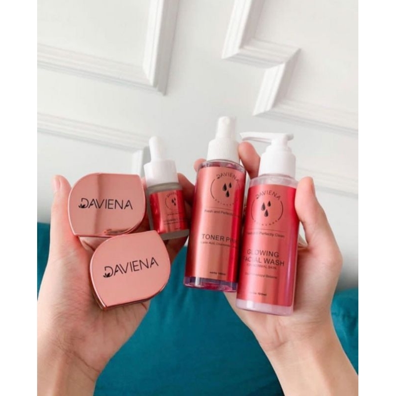 DAVIENA SKINCARE PAKET GLOWING SERIES / DAVIENA SKINCARE GLOWING WHITENING SERIES / ORIGINAL