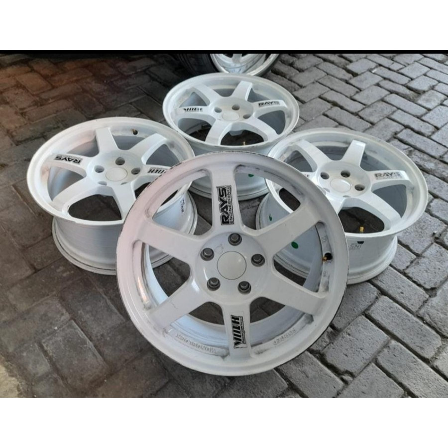 Velg Mobil Bekas R17 RAYS TE37 Ring 17 Lebar 8 Lubang Pcd 5x114,3