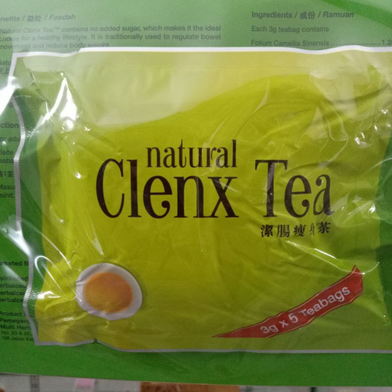 

CLENX TEA asli beli dari Malaysia. isi 50 plus extra 5 teabags