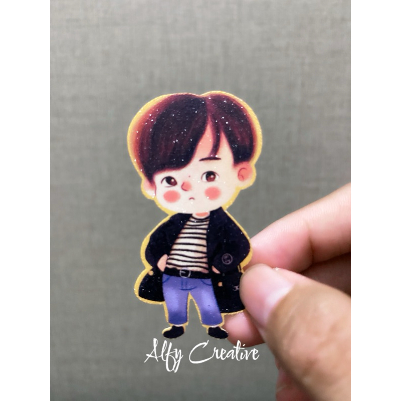 

Stiker Glitter Lee Junho Airport Moment Celi-ne (2)