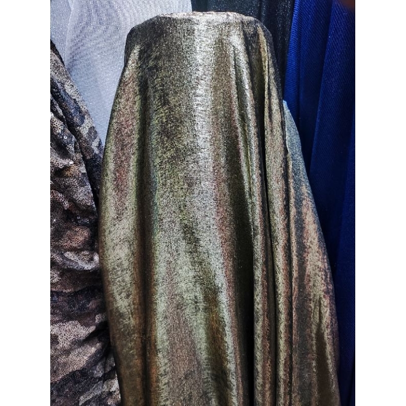 Bahan / Kain Garment Antik Gold Dan Silver Metalik | Amanda noviaz