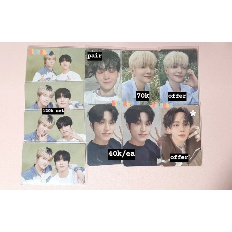 Photocard pc treasure pob hyunsuk jihoon unit haruto jeongwoo memkit membership kit luckydraw