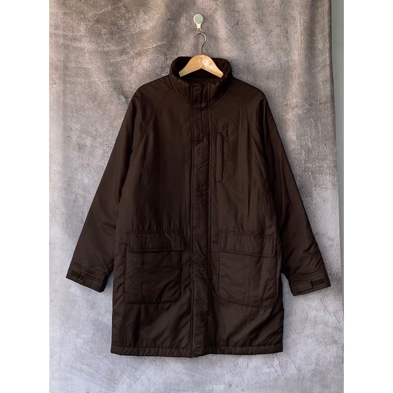 Jacket Uniqlo Waterproof Coklat ((KODE 5797))