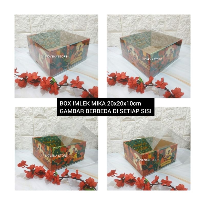 

BOX IMLEK MIKA 20x20x10cm/DUS KADO KOTAK HAMPERS CNY