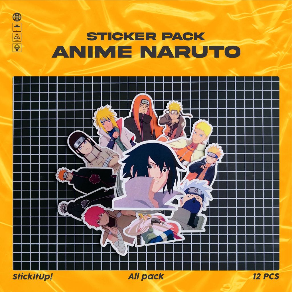 

COD✨ StickItUp Stiker Pack Anime Naruto Series Lucu Colorfull Keren Untuk Koper Laptop Skateboard