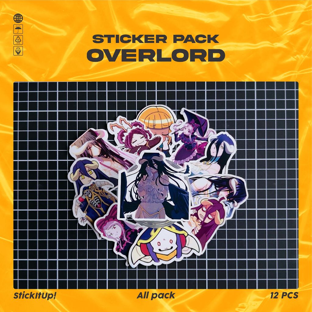 

COD✨ StickItUp Stiker Pack Anime Overlord Lucu Colorfull Keren Untuk Koper Laptop Skateboard