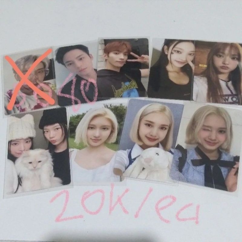 Want to sell photocard mingyu beatroad joeun your choice dk henggare hana haerin newjeans omg wevers