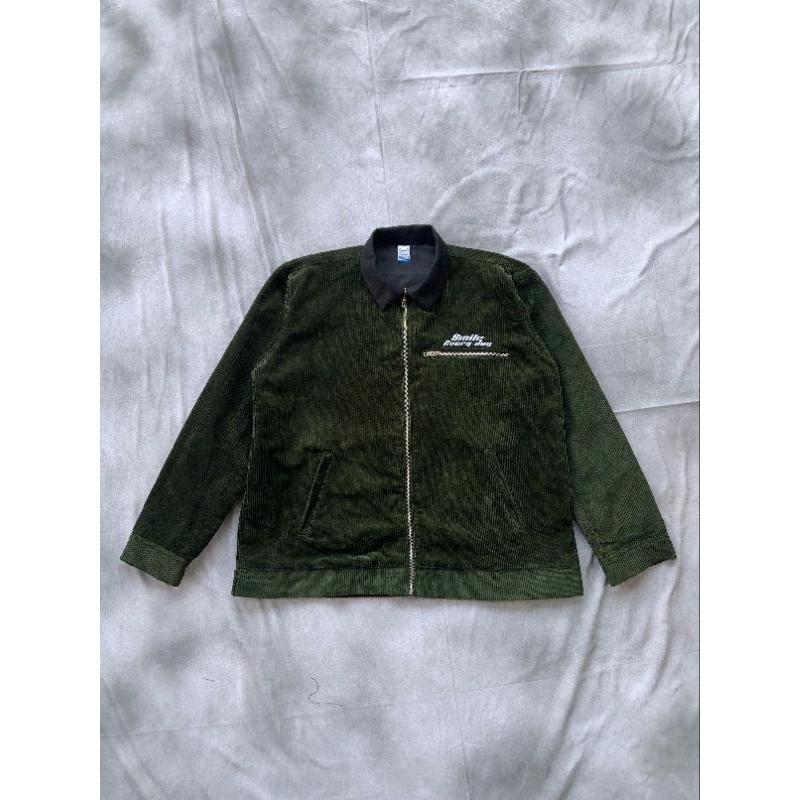 WORK JAKET CORDUROY ☆STAR GREEN ☆SMLEEVDY