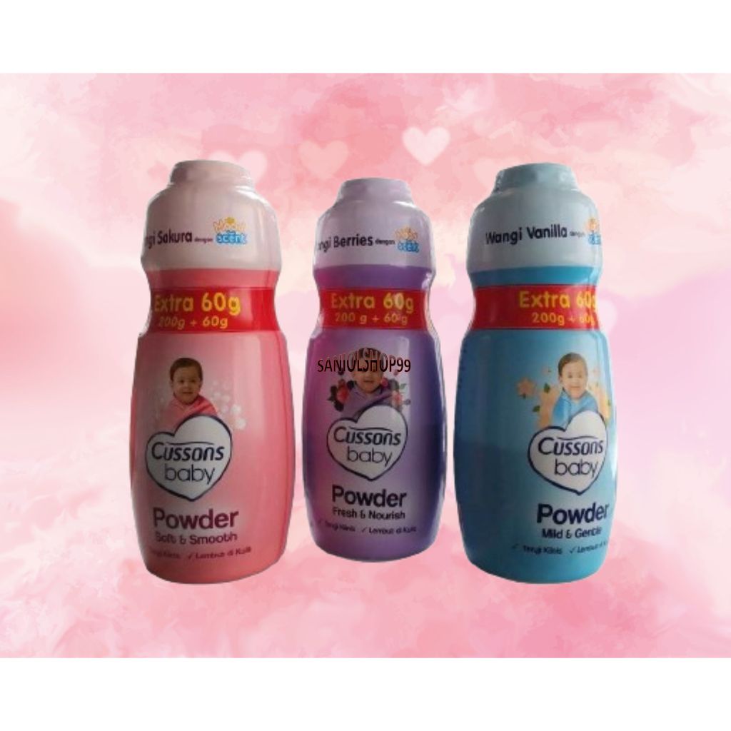 Bedak bayi baby powder cussons 200 gr