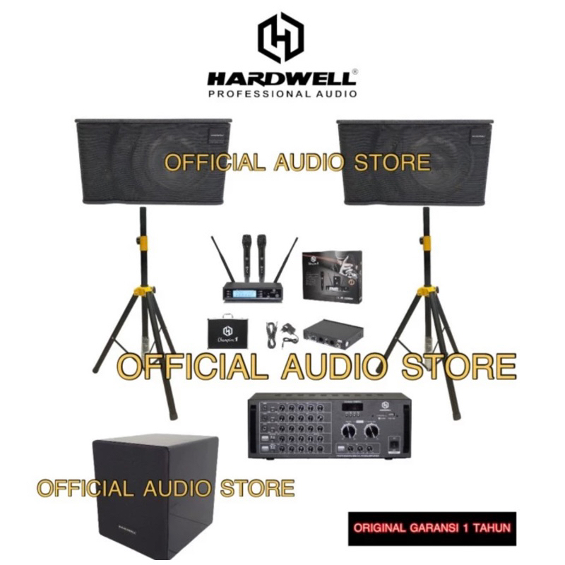 paket soundsystem hardwell original soundsystem karaoke hardwell