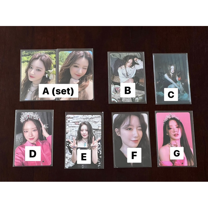 Photocard (PC) Official Yeh Shuhua (G)I-DLE GIDLE IDLE