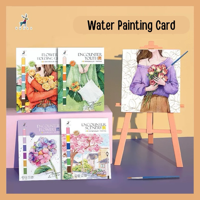 

4 in 1 Watercolor Painting Sheet Buku Melukis Watercolor