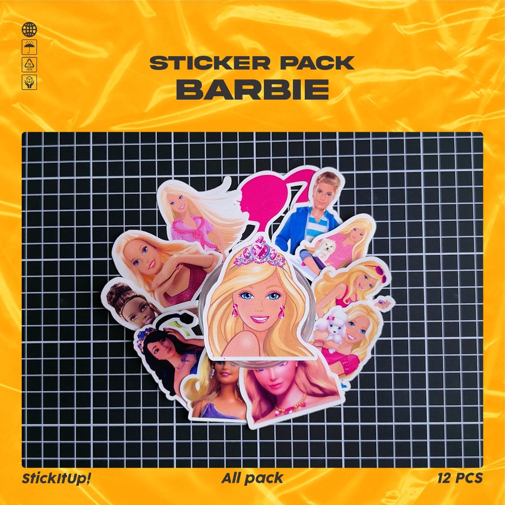 

COD✨ StickItUp Stiker Pack Kartun Barbie Dreamhouse Adventures Lucu Colorfull Keren Untuk Koper Laptop Skateboard