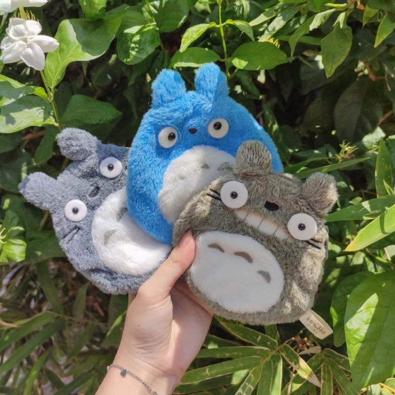 SUN ARROW Dompet Boneka Totoro Abu Biru STUDIO GHIBLI ORIGINAL