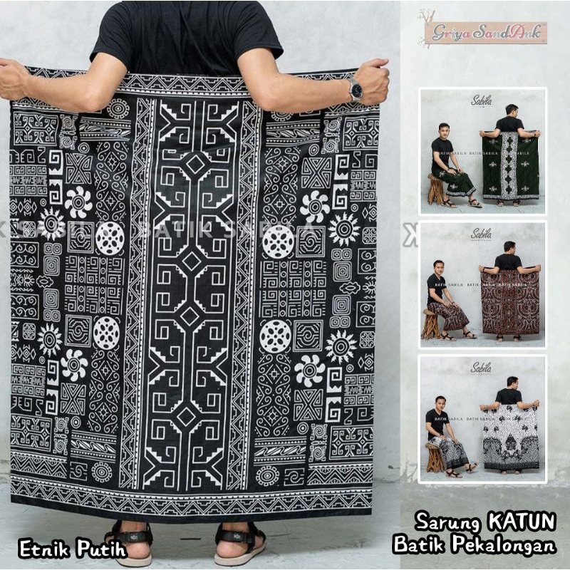 Sarung ETNIK Batik Eksklusif Quality By SABILA Pekalongan Sarung Katun Dewasa