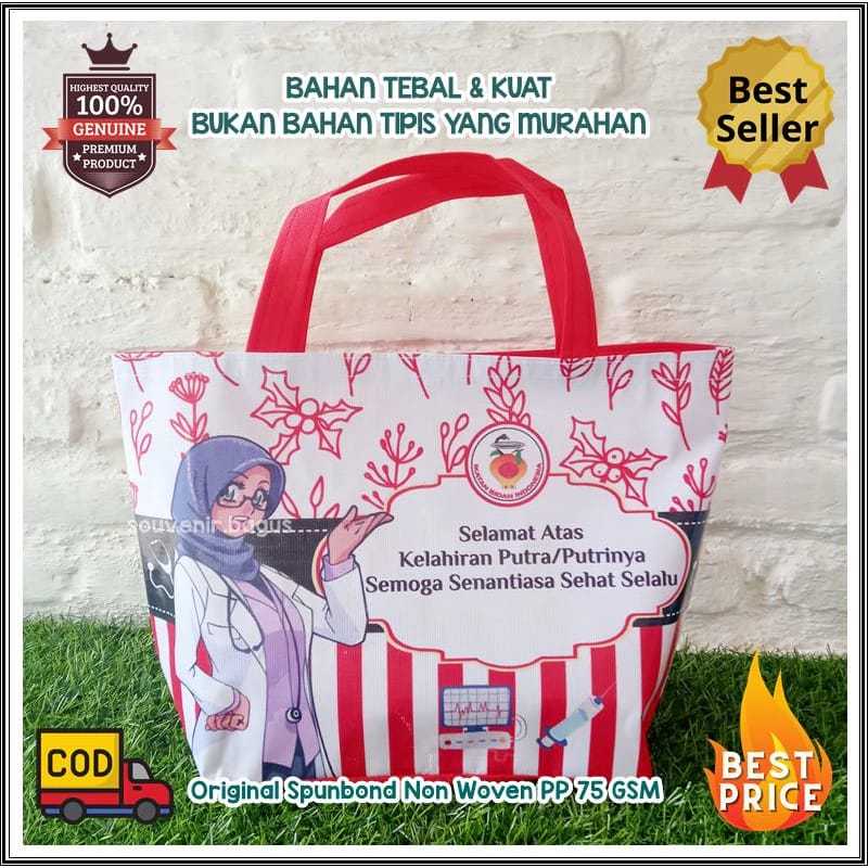 

Tas souvenir bidan resleting Tas Bidan Resleting custom desain